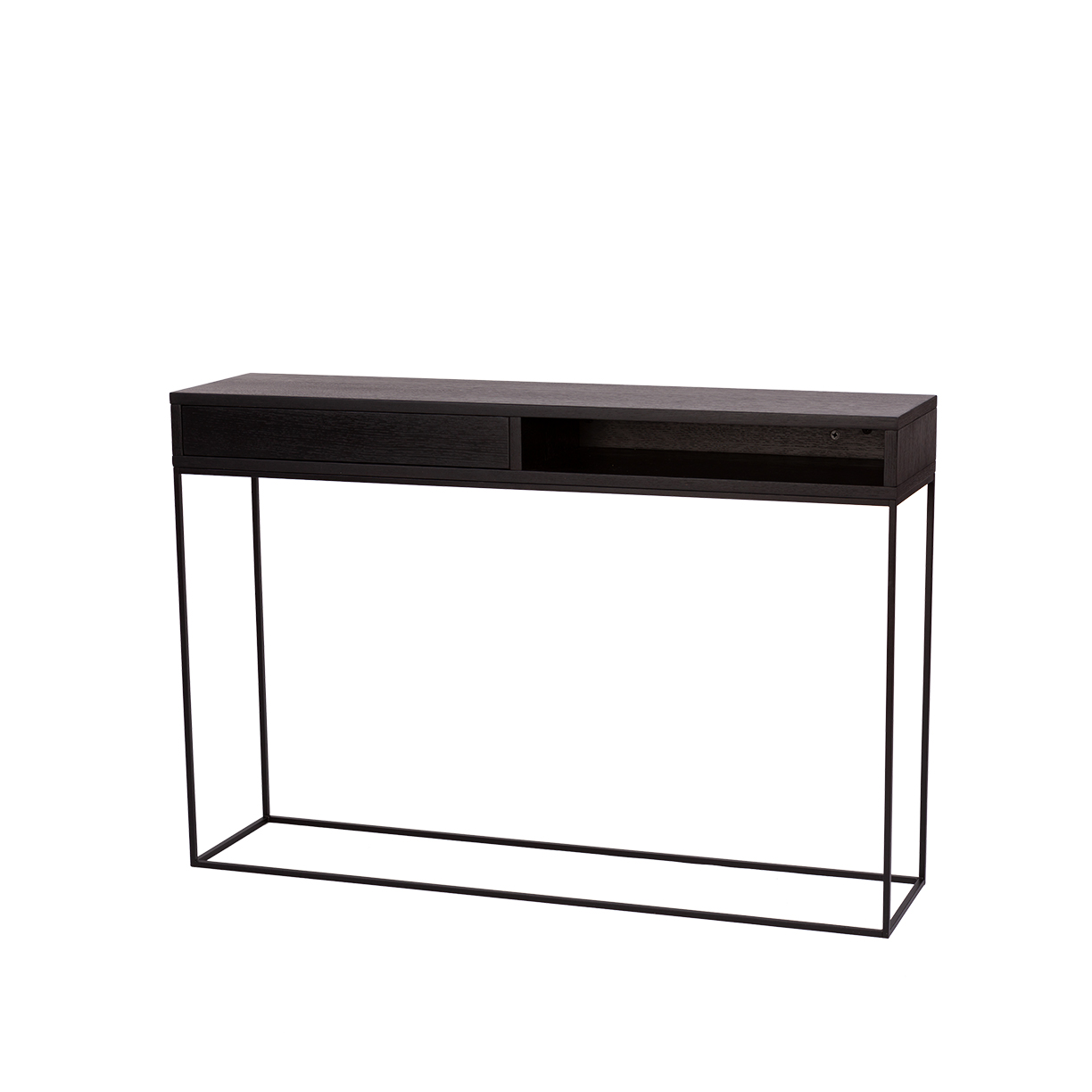 Konsola STAM z szufladą czarny dąb