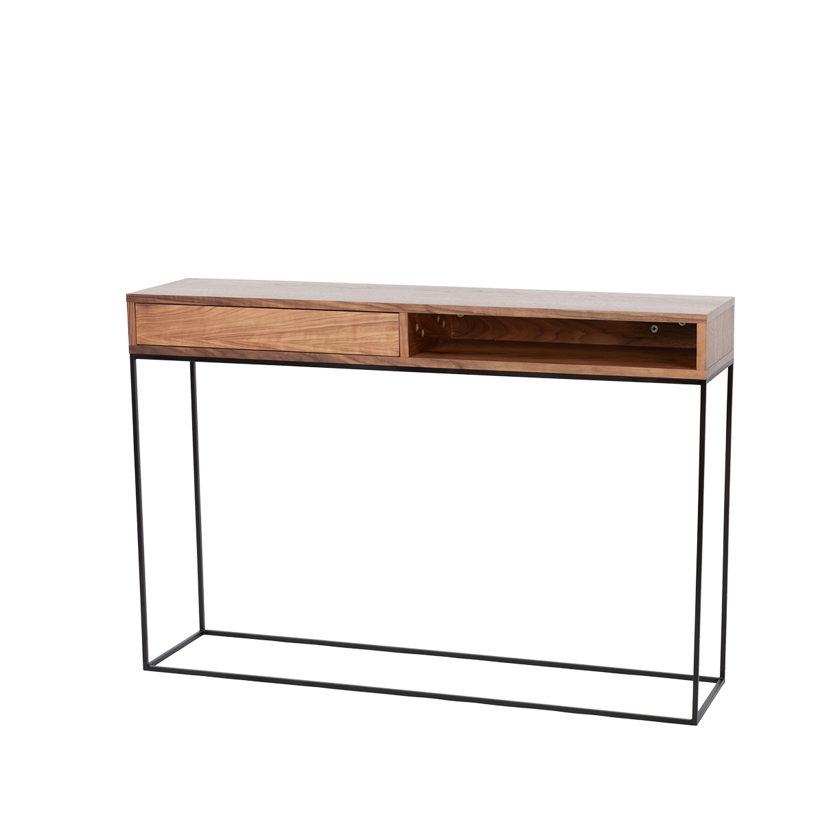 Konsola STAM z szufladą orzech amerykański