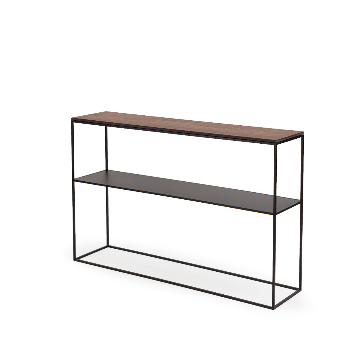 Konsola STAM z półką orzech amerykański