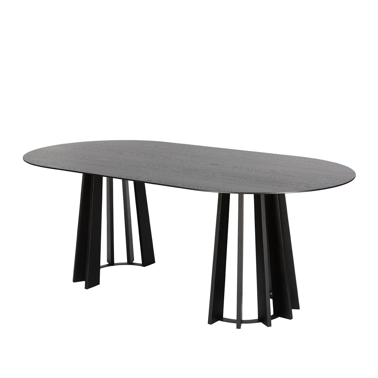 Stół TAVLE OVAL czarny dąb