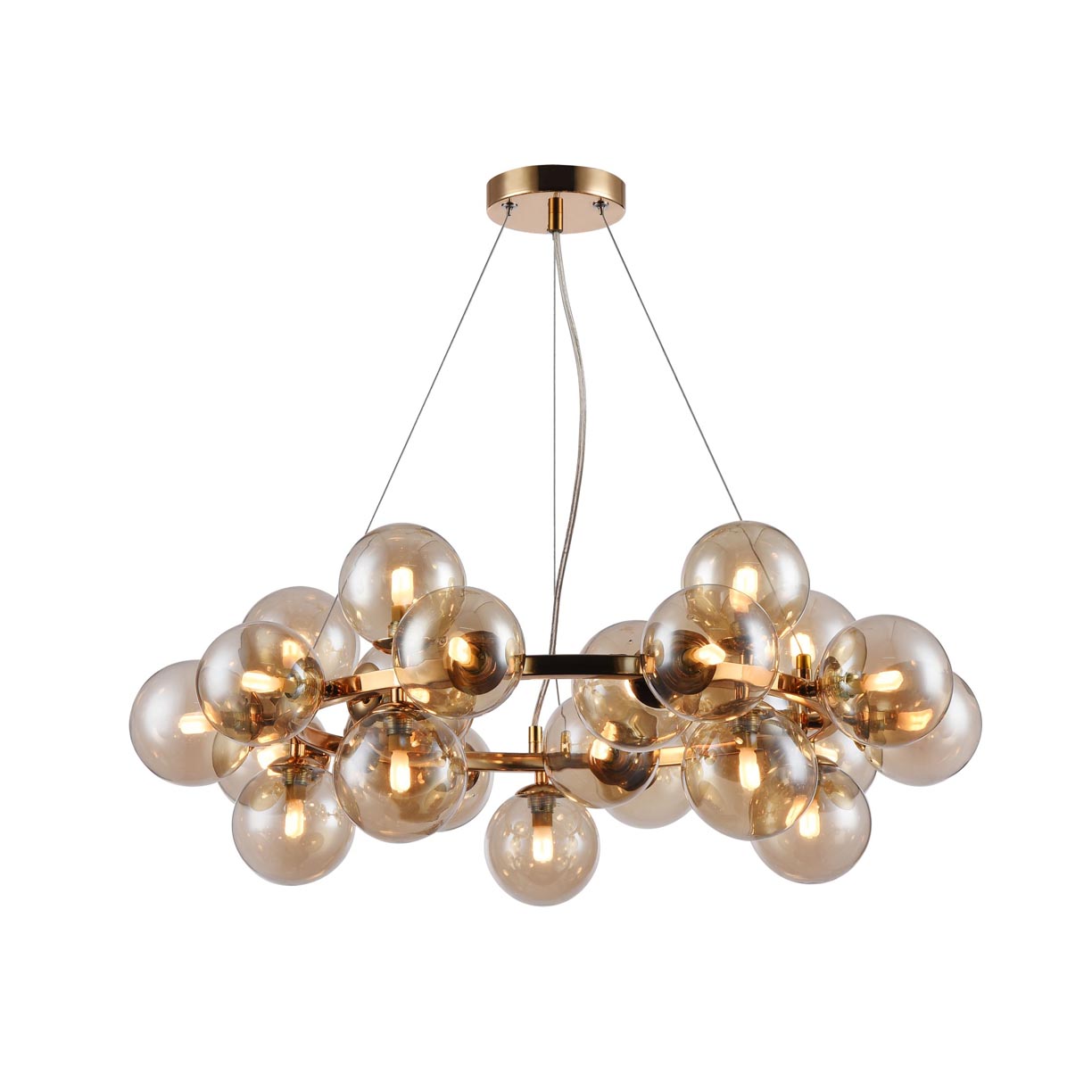 Żyrandol Dallas złoty