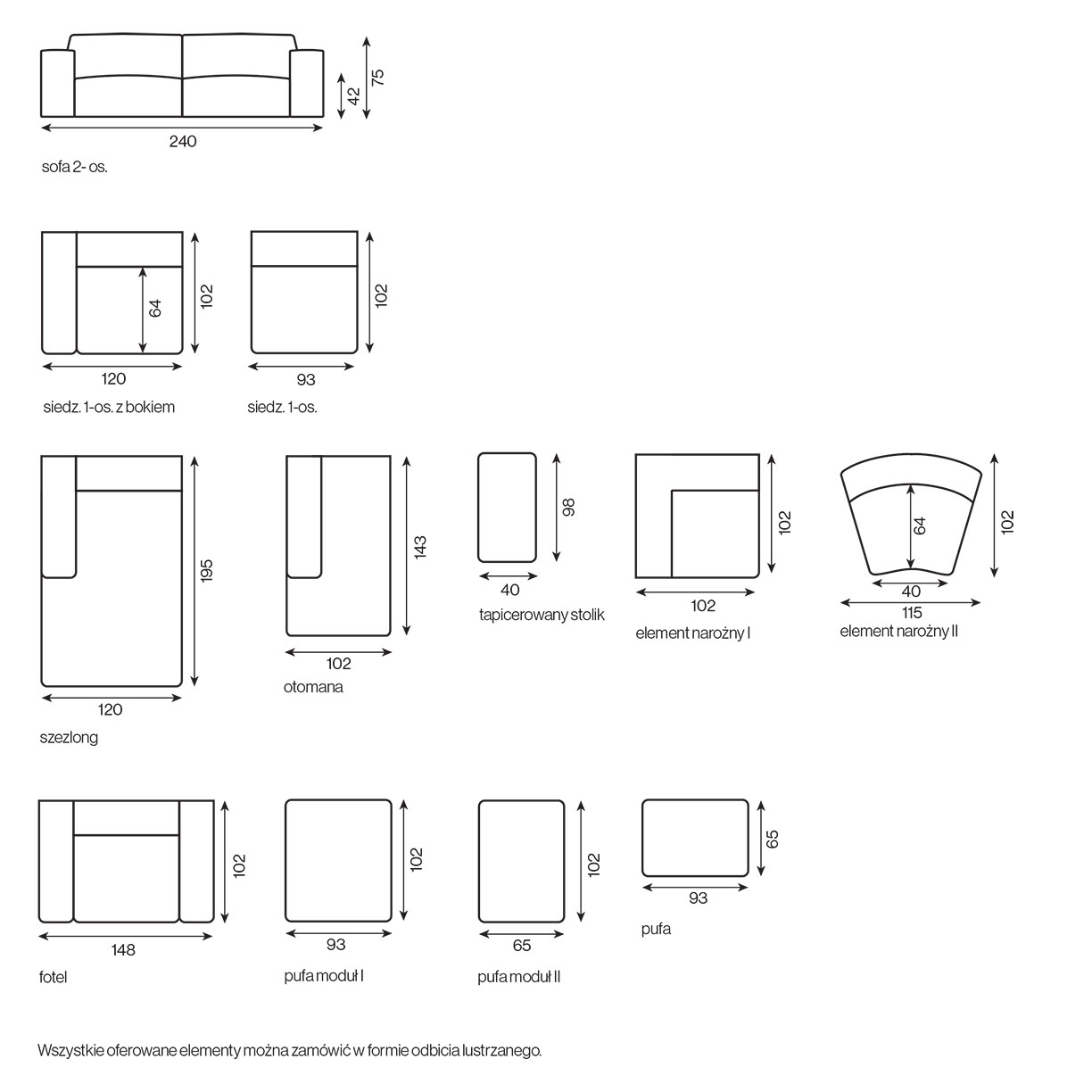 Sofa Vento dwuosobowa - obrazek 2