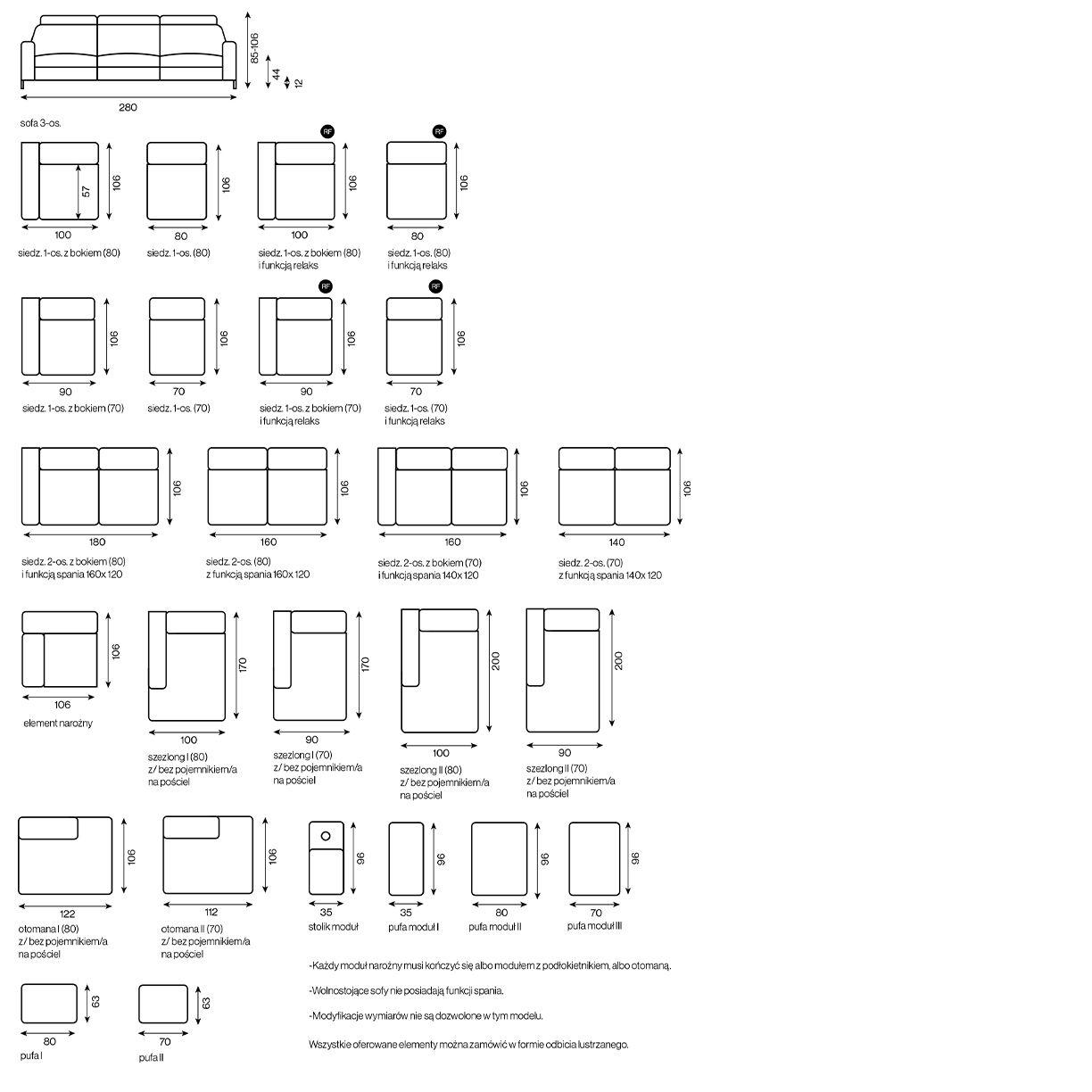 Narożnik Marciano Mini z funkcją spania - obrazek 3
